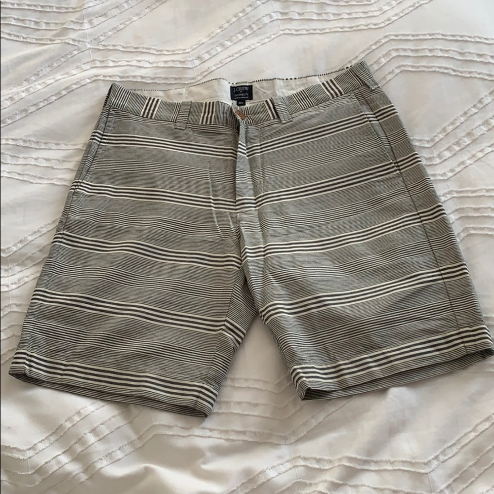 J. Crew || Striped Flat Front Short